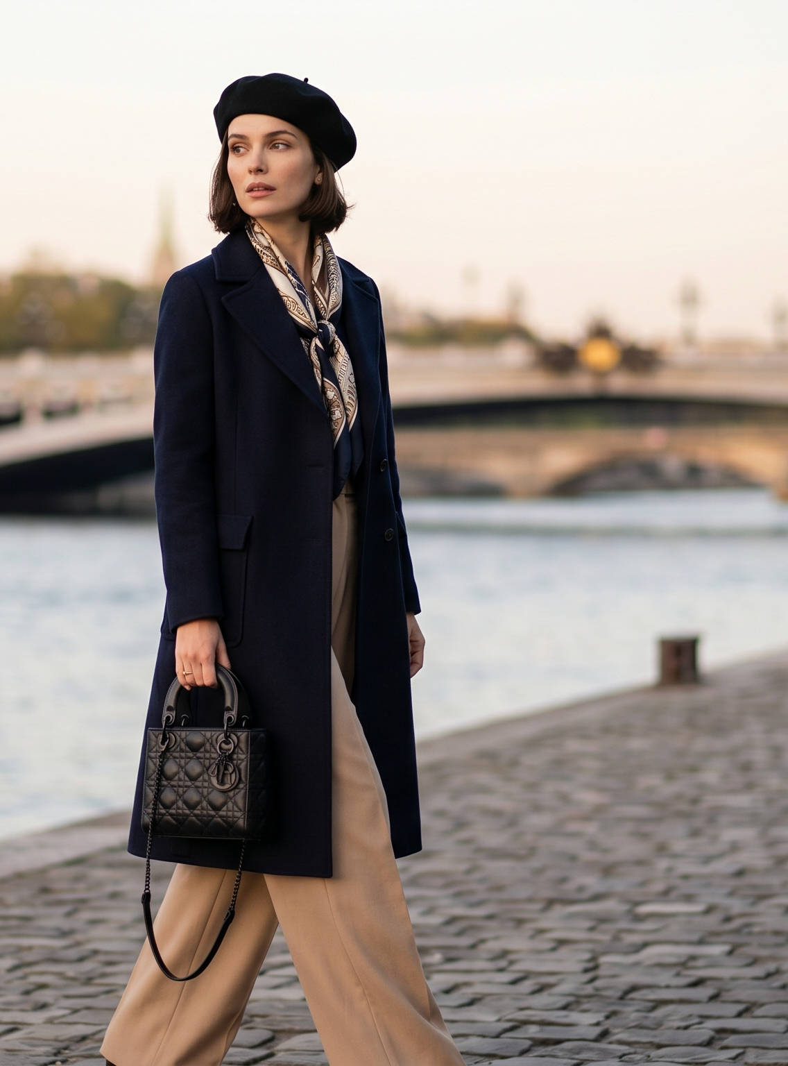 Lady Dior Tasche im Pariser Alltag — die Ikone die Diana liebte